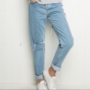 Brandy Melville Distressed Straight Denim Women’s 26
